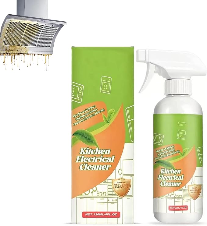 Electrolyzed Ion Kitchen Cleaner Spray - Natural Ingredient Formula & Multi-Purpose Cleaner-Purpose Degreaser for Oven, Stove, Grill, Range Hood & All Kitchen Appliances (1)