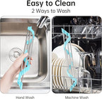 Tomorotec Green Triangle Roll-Up Dish Drying Rack for Sink Corner - Small, Foldable, Stainless Steel, Multipurpose Kitchen Drainer Caddy, Trivet, Rustproof Organizer, Storage Shelf