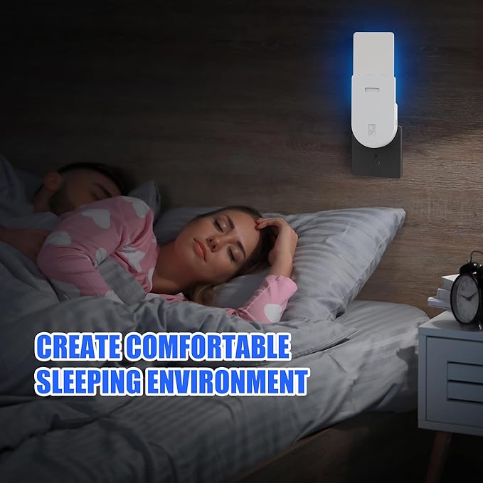 Indoor UV Fly Trap - Silent Gnat & Fruit Fly Catcher with Night Light, 400 sq.ft Coverage