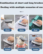 Scrub Brush for Stains-2 Pack Fabric Cleaning Brush,Laundry Stain Remover Brush,Clothes Scrub Brushes Cleaner Soft Bristle Scrubbing Brushes Household Cleaning for Carpet Clothes Bags & More