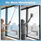 Mini Sweeper Mop,Masthome Reusable Clamp Mop with 50 " Stainless Steel Handle,1 Second Installation,Compatible with Swiffer Pads,Flat Dust Mops for House Wall, Windows, Corners - 1 Sweeping Cloth