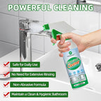 Bathroom Glass Cleaner Spray - Removes Limescale, Soap Scum, and Oil Film, Streak Free Instant Shine for Mirrors, Tiles & Shower Doors | No Residue, Vinegar-Free Formula, 200ml