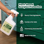 Cedarcide Scorpion Shield (Quart) Indoor Cedar Oil Pest Control Spray - Kills & Repels Scorpions and Other Pests Guaranteed - Pet Safe