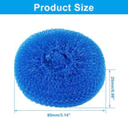 15 Pcs Plastic Dish Scrubbers, Nylon Scouring Pad Mesh Pot Scourers (Yellow+Blue+Red+Green+Orange)