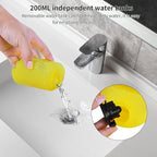 Kiato Window Vacuum Squeegee Cordless, 11" Rechargeable Window Vac Cleaner with Spray Bottle, Electric Squeegee for Windows, Tiles, Mirrors, 200ml Water Tank, WC04