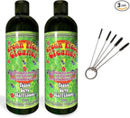 Green Piece® Glass Cleaner 2 Bottles (Made in USA) -16 oz and 5 Piece Mini Metal Nylon Tube Pipe Cleaner Brush Set with Keychain Ring Combo