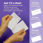 Laundry Detergent Sheets - 40 Loads - No Plastic Jug Concentrated Laundry Detergent, Hypoallergenic, Gentle on Skin - 20 Sheets
