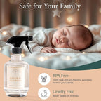 Chakra Freshener Fabric Spray - Long-Lasting Multi-Purpose Laundry Scent for Bedding, Clothes & Home Fabric Deodorizer, Luxury Room Deodorizer, Linen Spray w/Trigger, 33.8 fl oz, Natural Flowers
