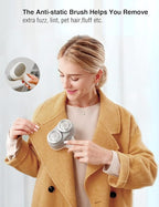 VASSON Fabric Shaver, Electric Lint Remover, Rechargeable Lint Shaver, Sweater Shavers to Remove Pilling, Large Fuzz Remover for Clothes Couch Furniture (Greyish White)