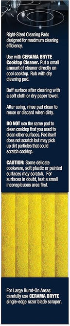 Cerama Bryte Cooktop Cleaning Pads, 10-Count 2 Pack