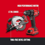 CRAFTSMAN V20 Cordless Power Tool Combo Kit, with Drill/Driver, Circular Saw, 2 Batteries and Charger (CMCK202C2)