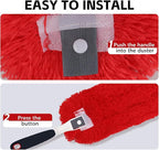 Reusable Microfiber Duster Refills Compatible with OXO & MR.SIGA Duster - Washable Duster for Household Cleaning Dusting Furniture Blind Ceiling Fan 2Pack (Handle NOT Included)