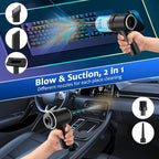 Handheld Vacuum Cordless Rechargeable, 13000pa Car Vacuum Portable Cordless, Type-C Lightweight Mini Handheld Vacuum Cleaner, High Power Car Vacuum Cleaner with LED Light for Car Home Pet Hair (Black)