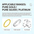 Truey Silver Cleaner, Jewelry Cleaner Silver Polish, for Pure Silver Pure Gold, Removes Tarnish & Restores Shine, Fast Dipping Solution for Sterling Silver & Gold, Gentle Anti-Tarnish liquid (60ml)