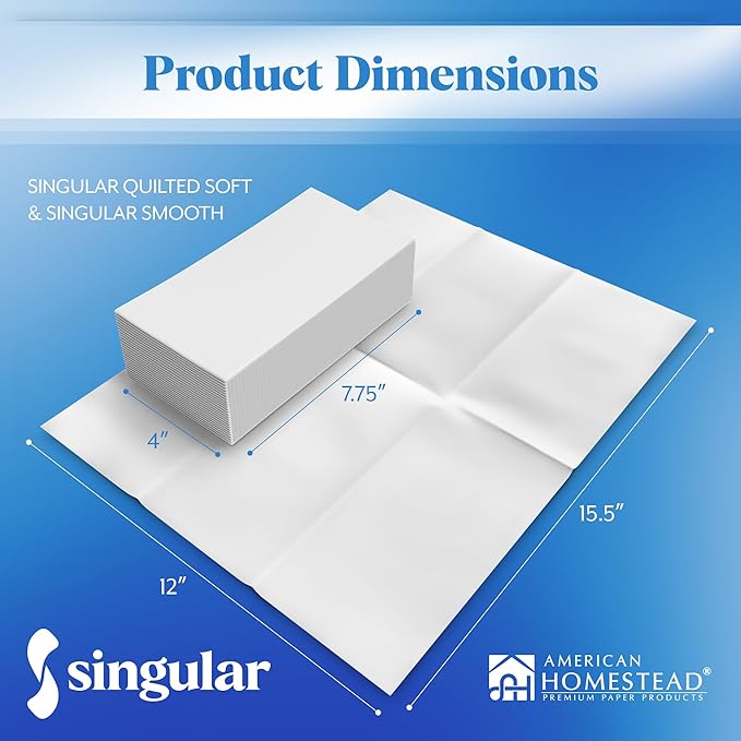 AMERICAN HOMESTEAD Disposable Hand Towels for Bathroom - White LinenLike Guest Napkins - Ideal Paper Dinner Napkins or Bathroom Towels for Guests - 100 Count - Smooth - 15.5" x 12"