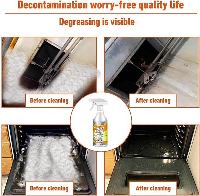 Joe Fish Kitchen Cleaner,Ju Fish Kitchen Cleaner,Multifunctional Powerful Kitchen Foam Cleaner Spray,Kitchen Foam Cleaner (3)