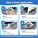 Mold-Stain Remover Gel for Washing Machine & Bathroom – Low Odor Remover Gel for Rubber Gaskets, Shower Grout, Silicone Sealant, Toilet, Kitchen Sink