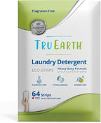 Tru Earth Platinum - Heavy Duty Laundry Detergent Sheets - Up to 128 Loads (64 Count), Fragrance Free - Ultra-Concentrated - Eco-Friendly Laundry Sheets