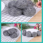 12Pcs Stainless Steel Cleaning Ball for Cleaning Dishes, Pans, Pots, Ovens, Grills, Sinks - Stainless Steel Wire Ball Kitchen