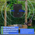 Bat Deterrent Devices,Bat Repellent for Attic,Rechargeable Bird Repellent,Porch & House | Bats Removal Do It Yourself for Indoor & Outdoor | Friendly to Human & Pet (4, Black)