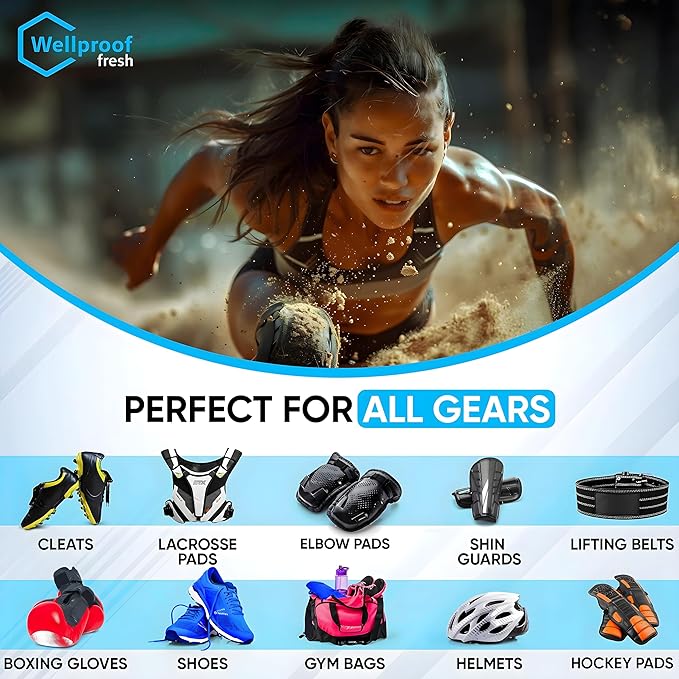 Refill Concentrate 2-in-1 Sports Gear Cleaner & Odor Eliminator – Powerful Nano Enzyme Deodorizer for Athletic Equipment, Gym Bags, Hockey, Football, Boxing, MMA – Plant-Based, Removes Stink & Dirt