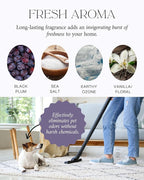 Home "Noir Luxe" Carpet Deodorizer Powder For Home, Upholstery, Pet Urine,Dog Bed/Cat Litter Box– Eliminates Odors Naturally, Pet-Friendly- Black Plum, Sea Salt, and Ozone