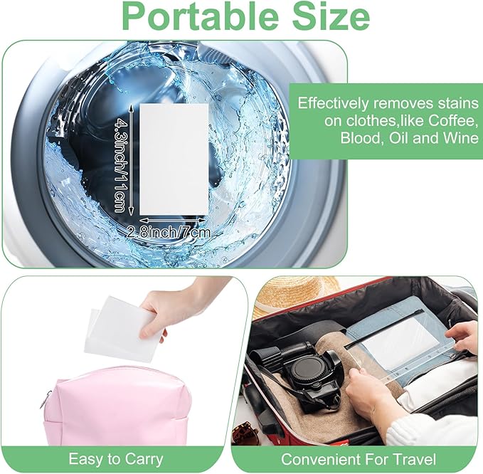 Loopeer 600 Loads Laundry Detergent Sheets Bulk No Leak Laundry Soap Sheets Anti Sensitive Liquidless Laundry Supplies Washing Strips for Home Dorm(Unscented)