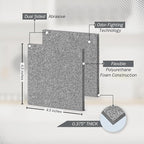 Skura Style Very Skrubby Heavy Duty Scouring Pads (Bulk 4 Pack) | Abrasive Kitchen Cleaner for Caked-on, Baked-on Dirt | Durable, Odor-Free, Flexible, Dual Sided, Polyurethane Foam Scrubber