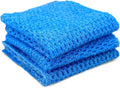 Non Scratch Dish Scrubbers for Cleaning Dishes (3PK) - Reusable Kitchen Sponge - Replace Dish Sponges for Washing Dishes - Best Household Scrubbing Pad & Alternative Dishwashing Scrub Pads Supplies