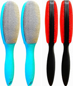 ezclean 4Pack 2Colors Lint Brush for Clothes Furniture Couch, Lint Brush Pet Hair Remover for Clothes Brush, Reusable Lint Brushes for Pet Hair,Velvet Brush, Pet Brush, Fabric Brush