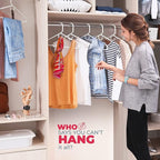 Neaties Heavy Duty Clothes Hangers 100 Pack (108 Count) – Made in the USA – 8lb Capacity Plastic Hangers for Adult Clothing – Durable for Pants, Coats, Jackets, or Jeans – White & Black