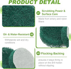 Power Scrub Pads, Scrubbing Pads 180 Grits Scouring Discs - Fitting for (Home Kitchen Cleaning - Drill Attachment - Scrubber Replacement) 20 Pcs & 2 Inch & Green