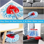 16 Pack Spin Mop Replacement Heads, Only Fit for RinseClean 2-Tank System, 100% Microfiber Spin Mop Refill Head,Spinning Mop Head Replacement for Floor Cleaning