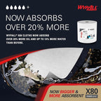 WypAll PowerClean X80 Cloths Heavy Duty Wipes (41025), Jumbo, Extended Use Towels, White (1 Roll of 455 Sheets, 455 Sheet Total)
