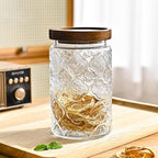 Adodeen 24oz Vintage Glass Jar With Lid, Glass Storage Containers, Airtight Kitchen Storage Containers For Sugar, Coffee, Tea, Spice, Flour, Candy Cookie, Pasta, Cereal, Cute Decorative Jars
