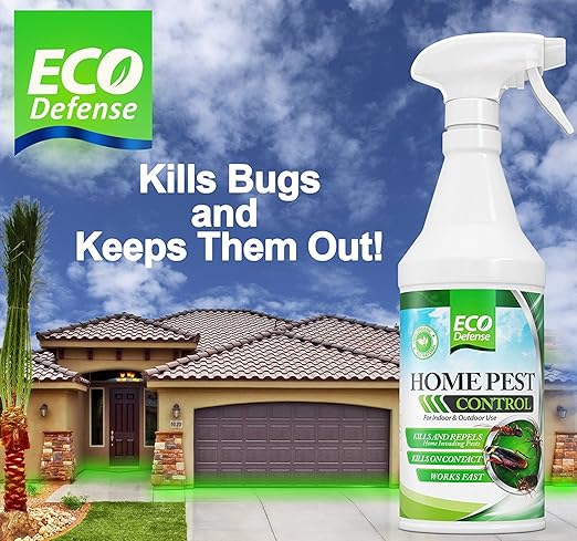 Eco Defense Biobased Pest Control Spray - Ant, Roach, Spider, Bug Killer and Repellent - Natural Indoor & Outdoor Bug Spray - Child & Pet Friendly (1 Gallon)