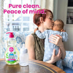 Dapple Baby Bottle Soap, Hypoallergenic Dish Soap for Baby Bottles, Powered by Plants, 1 Pump Included, Packaging May Vary, Fragrance Free, 16.9 Fl Oz (Pack of 3)