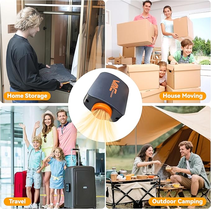 Travel Vacuum Bags for Clothing with Rechargeable Cordless Pump,Vacuum Storage Bags,9 Pack Vacuum Bags,Compression Packing for Clothes,Pillows,Comforters & Travel