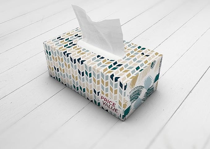 Facial Tissues boxes 230 Sheets Per Box 8 Boxes. Premium Soft Gentle and Durable in A Stylish Box - 1,840 Sheets