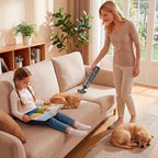 Handheld Vacuum Cordless, 5-in-1 Car Vacuum Portable Cordless 30 Mins Rapid Rechargeable Hand Vacuum Brushless Motor 19000Pa Strong Suction, Dust Busters for Car Home with 4 Nozzles, Gray