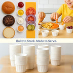 1 Oz Paper Souffle Cups (1000 Pack) Disposable Portion Cups for Ketchup, Condiments, Medicine, Pills, and Food Samples – Ideal for Home, Office, Catering, and Healthcare Use