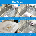 4 Pack Oven Grill Cleaning Bags（15.7''X23.7'', Heavy Duty Oven Rack Cleaner Bags - No Messy Hands Reusable Soak-off Cleaning Kit for Grate & Grill Rack,No Cleaner Included