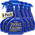 HOPE'S Perfect Kitchen Cleaner Spray - 32 Oz No-Residue All Purpose Cleaning Spray - Multisurface Degreaser for Counters, Stoves, Microwaves, and More - Pet and Home Safe - Pack of 6