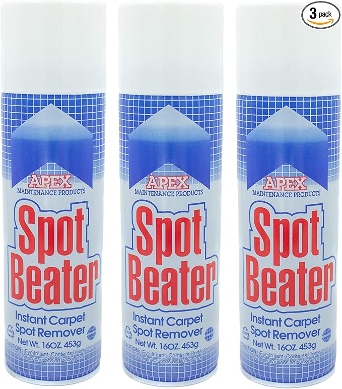 Instant Carpet Spot Remover for Fresh, Old & Stubborn Stains Such as Oil, Grease, Ink, Lipstick, Coffee, Pet Stains & More, 16 Oz, Pack of 3