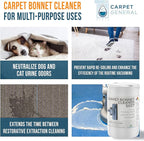 Bonnet Cleaner 5857 - Heavy Duty Shampoo Carpet Freshener Solution for Machine - Fast Drying & Pet Safe Carpet Shampoo for Rotary Cleaners, Commercial, & Industrial Use - 55 Gallon