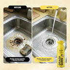 Foaming Drain Cleaner, Sink Cleaner and Deodorizer, Drain Clog Remover for Kitchen Sinks, Bathrooms, Shower Drains, Tubs, Washbasin, Clogged Pipe Opener, Lemon and Lavender, 2 Pack