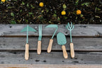 Barebones Dandelion Weeding Fork - Gardening Hand Tools - Japanese Hand Weeder, Weed Puller, and Weed Remover Tool (Ash/Mint)