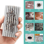 8 Pack Damp Dusting Sponge Duster, Grey Dust Cleaning Sponge, Reusable Household Cleaning Sponge Tool for Blinds, floorboards, Fan Blades, Vents, Glass, Railings, Mirrors