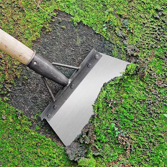 Multi-Functional Outdoor Gardening Shovel, Gard Scraper, All-Steel Weeding Planting Farm Shovel for Outdoor Garden Grass Camping (26cm)