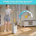 JOYMOOP 8L Large Capacity Flat Mop System with Extension Handle, Ideal for Floor, Window, and Wall Cleaning - Includes 3 Washable Microfiber Pads for Wet and Dry Use
